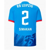 Pánský Fotbalový dres RB Leipzig Mohamed Simakan #2 2023-24 Třetí Krátký Rukáv